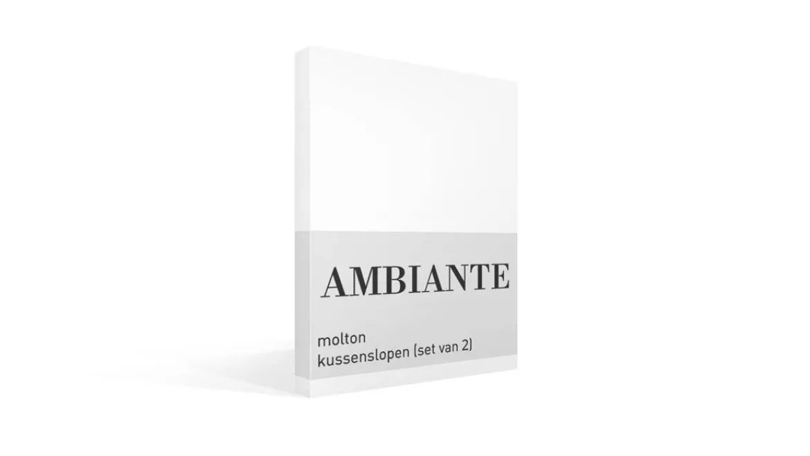 Ambiante molton kussenslopen (set van 2)