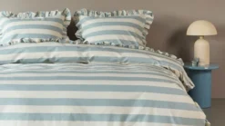 Ambiante Striped Ruffle dekbedovertrek