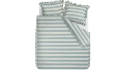 Ambiante Striped Ruffle dekbedovertrek