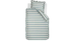 Ambiante Striped Ruffle dekbedovertrek