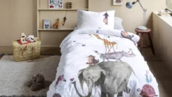 Beddinghouse x Fiep Amsterdam Fiep Amsterdam Dieren Stapelen flanel dekbedovertrek