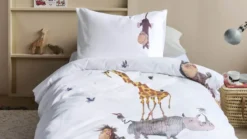 Beddinghouse x Fiep Amsterdam Fiep Amsterdam Dieren Stapelen flanel dekbedovertrek