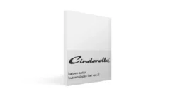 Cinderella katoen-satijn kussenslopen (set van 2)