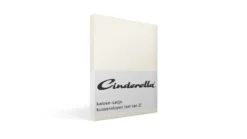 Cinderella katoen-satijn kussenslopen (set van 2)