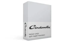 Cinderella katoen-satijn split-topper hoeslaken