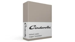 Cinderella katoen-satijn topper hoeslaken