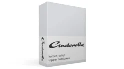 Cinderella katoen-satijn topper hoeslaken