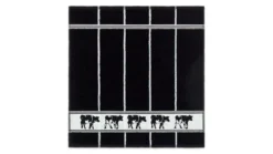 DDDDD Zwart Bont keukendoek (set van 6)