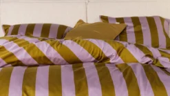 Essenza Minte Stripe dekbedovertrek