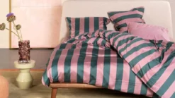 Essenza Minte Stripe dekbedovertrek