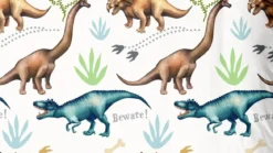 Good Morning Dino flanel dekbedovertrek