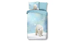 Good Morning Icebear flanel dekbedovertrek