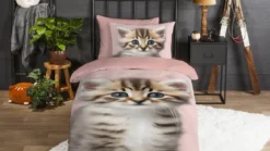 Good Morning Meow flanel dekbedovertrek