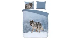 Good Morning Snow Wolf dekbedovertrek