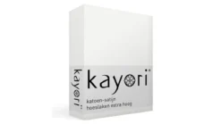 Kayori Edo katoen-satijn hoeslaken extra hoog