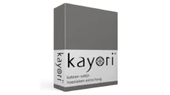 Kayori Edo katoen-satijn hoeslaken extra hoog