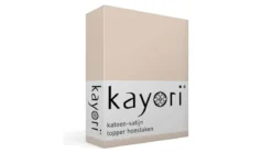 Kayori Edo katoen-satijn topper hoeslaken