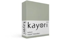 Kayori Kai katoen topper hoeslaken