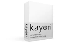 Kayori Shizu percale katoen hoeslaken extra hoog