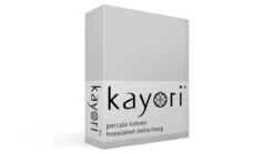 Kayori Shizu percale katoen hoeslaken extra hoog