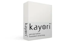 Kayori Shizu percale katoen hoeslaken extra hoog