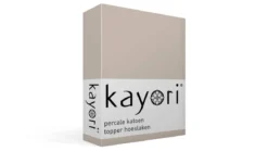 Kayori Shizu percale katoen topper hoeslaken