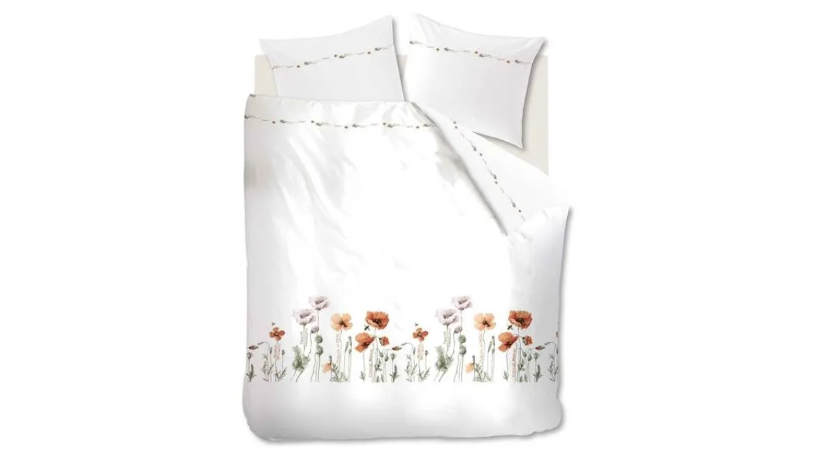Marjolein Bastin Poppies flanel dekbedovertrek