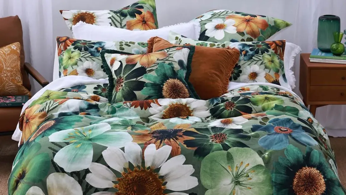 M.M Linen Flowerfield dekbedovertrek