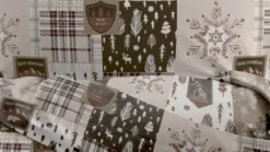 Romanette Andes flanel dekbedovertrek