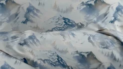 Romanette Peak Mountains flanel dekbedovertrek