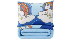 SimplyDream Unicorn Blauw wasbaar dekbed