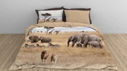 Snoozing African Animals dekbedovertrek