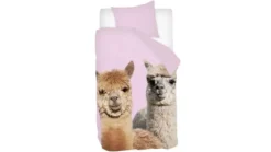 Snoozing Alpacas flanel dekbedovertrek