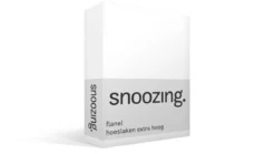 Snoozing flanel hoeslaken extra hoog