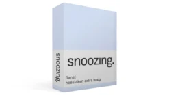 Snoozing flanel hoeslaken extra hoog