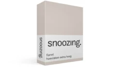 Snoozing flanel hoeslaken extra hoog