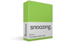 Snoozing flanel hoeslaken extra hoog