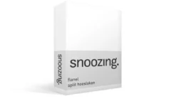 Snoozing flanel split hoeslaken