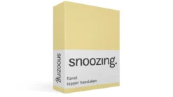 Snoozing flanel topper hoeslaken