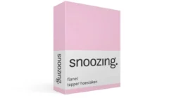 Snoozing flanel topper hoeslaken