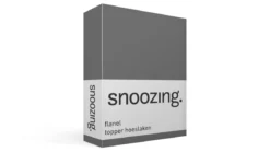 Snoozing flanel topper hoeslaken