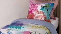 Snoozing Graffiti Dreams flanel dekbedovertrek