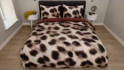 Snoozing Jaguar flanel dekbedovertrek