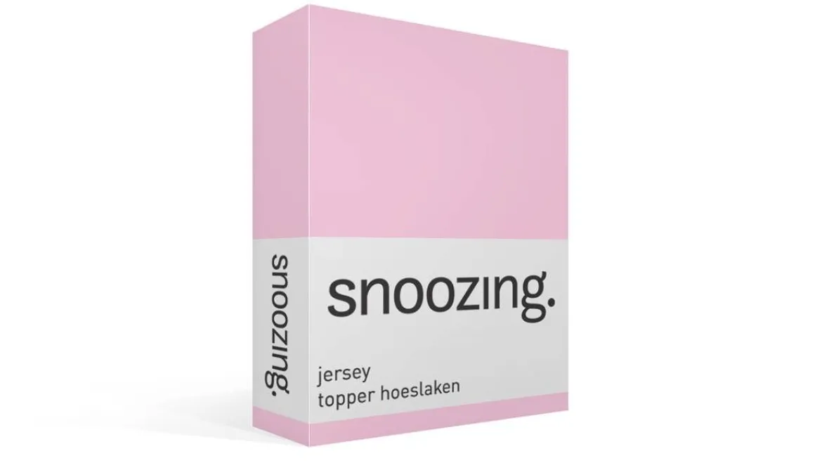 Snoozing jersey topper hoeslaken