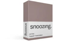 Snoozing jersey topper hoeslaken