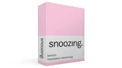 Snoozing katoen hoeslaken extra hoog
