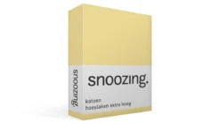 Snoozing katoen hoeslaken extra hoog