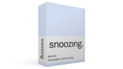 Snoozing katoen hoeslaken extra hoog