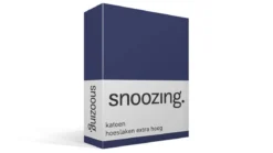 Snoozing katoen hoeslaken extra hoog
