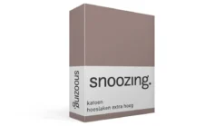 Snoozing katoen hoeslaken extra hoog